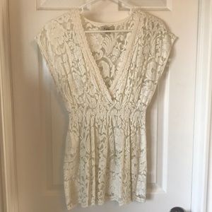 Ivory lace top